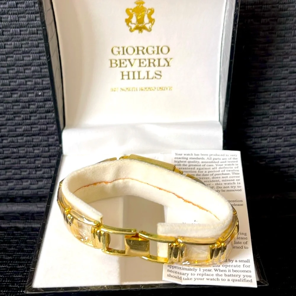 Giorgio Beverly Hills Women’s Quartz Gold-Tone Watch